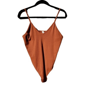 New bp Rust Pullover Thong Large  Bodysuit‎ NWOT